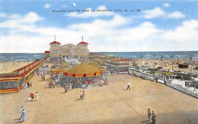 Million Dollar Pier  Atlantic City, New Jersey Postcard