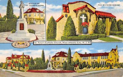 St. Peter's Catholic Church Atlantic City, New Jersey Postcard
