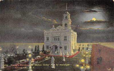 Million Dollar Pier by moonlight Atlantic City, New Jersey Postcard