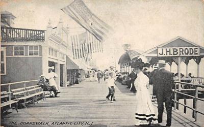 The Boardwalk Atlantic City, New Jersey Postcard