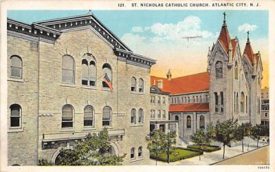 St. Nicholas Catholic Church Atlantic City, New Jersey Postcard