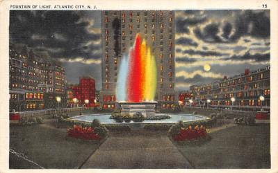 Fountain of Light Atlantic City, New Jersey Postcard