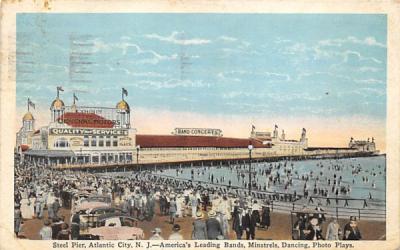 Steel Pier  Atlantic City, New Jersey Postcard