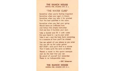 The Ranch House Atlantic City, New Jersey Postcard