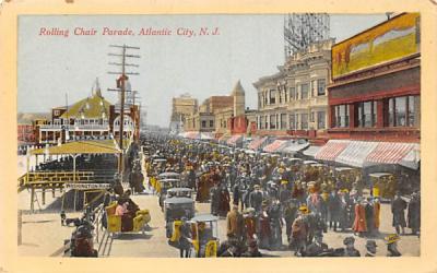 Rolling Chair Parade Atlantic City, New Jersey Postcard