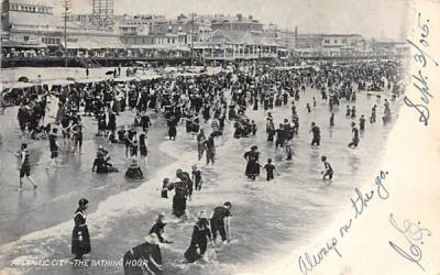 The Bathing Hour Atlantic City, New Jersey Postcard