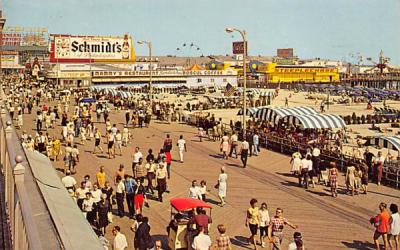 Famed Boardwalk Atlantic City, New Jersey Postcard