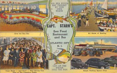 Capt. Starn's Restaurant and Bar Atlantic City, New Jersey Postcard