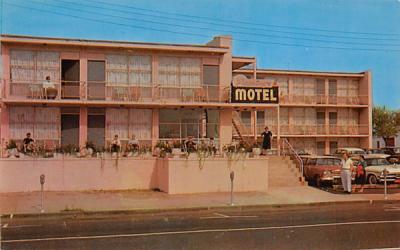 Flamingo Motel Asbury Park, New Jersey Postcard