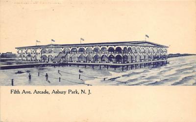 Fifth Ave. Arcade  Asbury Park, New Jersey Postcard