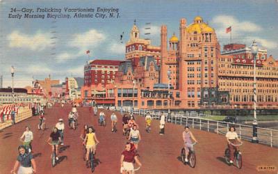 Gay, Frolicking Vacationists Atlantic City, New Jersey Postcard