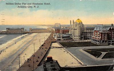 Million Dollar Pier and Blenheim Hotel Atlantic City, New Jersey Postcard