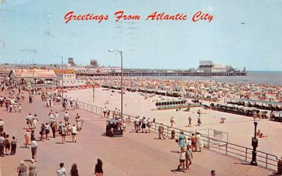 World famous resort is visited by millions annually Atlantic City, New Jersey Postcard