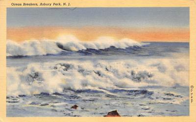 Ocean Breakers Asbury Park, New Jersey Postcard