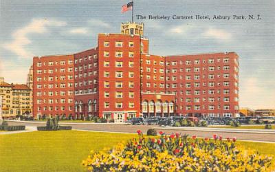 The Berkeley Carteret Hotel Asbury Park, New Jersey Postcard