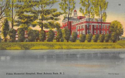 Fitkin Memorial Hospital, Near Asbury Park New Jersey Postcard