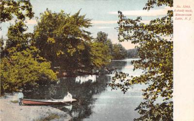 A shady nook Almonesson Lake, New Jersey Postcard