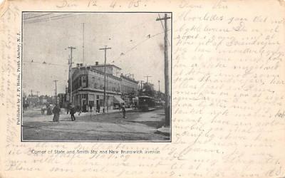 Corner of State and Smith Sts. Asbury Park, New Jersey Postcard