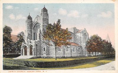 Trinity Church Asbury Park, New Jersey Postcard