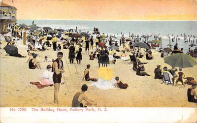 The Bathing Hour Asbury Park, New Jersey Postcard