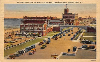 Pavilion and Convention Hall Asbury Park, New Jersey Postcard