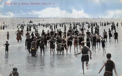 Ready for a Swim Atlantic City, New Jersey Postcard