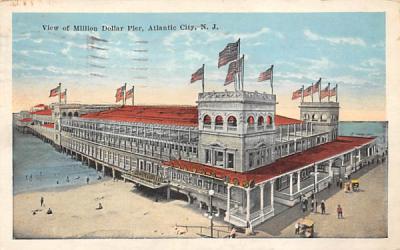 View of Million Dollar Pier Atlantic City, New Jersey Postcard
