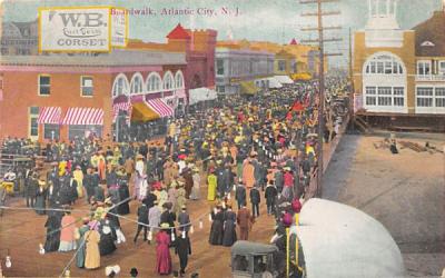 Boardwalk Atlantic City, New Jersey Postcard