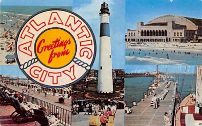 world famous resort, visited by millions Atlantic City, New Jersey Postcard