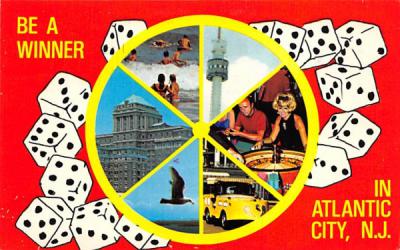 Be a Winner Atlantic City, New Jersey Postcard