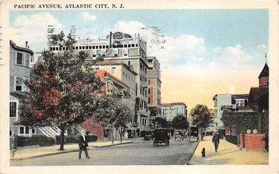 Pacific Avenue Atlantic City, New Jersey Postcard