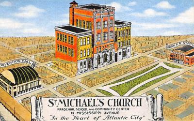 St. Michael's Church Atlantic City, New Jersey Postcard
