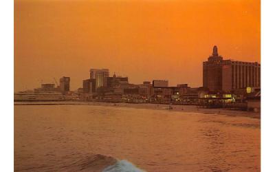 Atlantic City at Night New Jersey Postcard