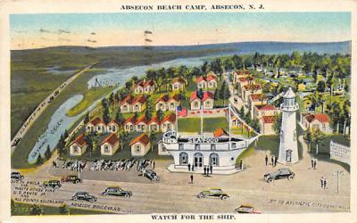 Absecon Beach Camp New Jersey Postcard
