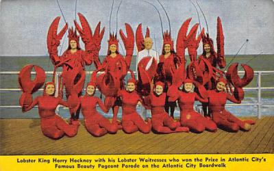 Lobster King Harry Hackney Atlantic City, New Jersey Postcard