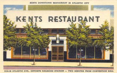 Kents Downtown Restaurant  Atlantic City, New Jersey Postcard