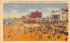 Convention Hall, Some Beach Front Hotels Atlantic City, New Jersey Postcard
