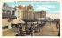 Winter Scene and Rolling Chair Parade, Boardwalk Atlantic City, New Jersey Postcard
