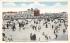 Coleman House and Boardwalk from Beach Asbury Park, New Jersey Postcard