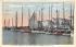 Sail Boat at the Inlet Wharf Atlantic City, New Jersey Postcard