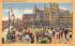 Boardwalk Scene Atlantic City, New Jersey Postcard