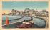 Wesley Lake showing the Boat Ride Asbury Park, New Jersey Postcard