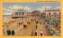 Boardwalk and Casino Asbury Park, New Jersey Postcard
