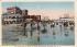 On the Beach in Front of Hotel Chalfonte Atlantic City, New Jersey Postcard