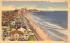 Boardwalk, Beach from Ventnor Pier Atlantic City, New Jersey Postcard
