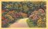 Beautiful Flower Garden Scene Asbury Park, New Jersey Postcard