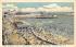 Boardwalk, Bathing Beach and Pier Atlantic City, New Jersey Postcard