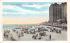 Beach Scene in Front of Ambassador Hotel  Atlantic City, New Jersey Postcard