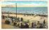 Boardwalk and Beach South Carolina Avenue Atlantic City, New Jersey Postcard