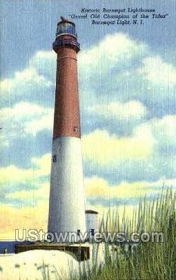 Historic Barnegat Lighthouse  - New Jersey NJ Postcard